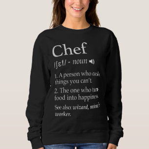 Chef Definition Cookery Pro Cook Foodie Cook Kitch Trui
