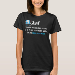 Chef Definition Culary Chef Kooking T-shirt