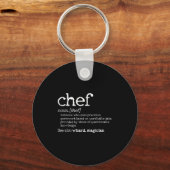 Chef Definition - Funny Dictionary Cooking Gift Ta Sleutelhanger (Voorkant)