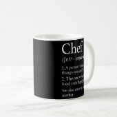 Chef Definition Funny Line Gezegde Cook Cooking Ch Koffiemok (Voorkant rechts)