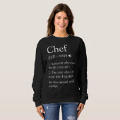 Chef Definition Funny Line Gezegde Cook Cooking Ch Trui (Voorkant volledig)