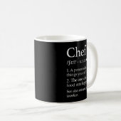 Chef Definition Funny Line Saying Cook Cooking Gif Koffiemok (Voorkant rechts)