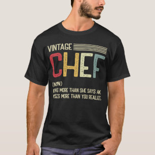  Chef Definition Noun voor het koken van kaas T-shirt