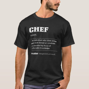 Chef Definition T-shirt Chefs Culinair Leuk Kerstf