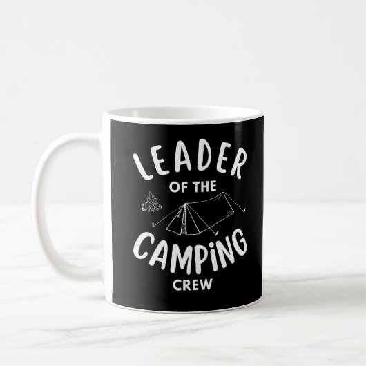 Chef der Camping Crew lustig Koffiemok (Links)
