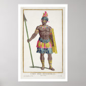 Chef der Hondurezen, 1780 (gekleurd) Poster (Voorkant)