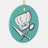 Chef Design Ceramic Ornament (Rechts)