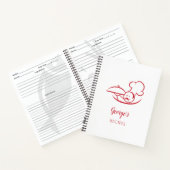Chef Design Personalized Spiral Recipe Book Notitieboek (Binnen)