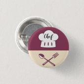 Chef Design Small, 1¼-inch ronde Button (Voorkant /achterkant)