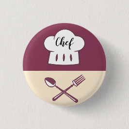Chef Design Small, 1¼-inch ronde Button