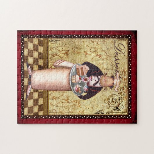 Chef Dessert Legpuzzel (Horizontaal)