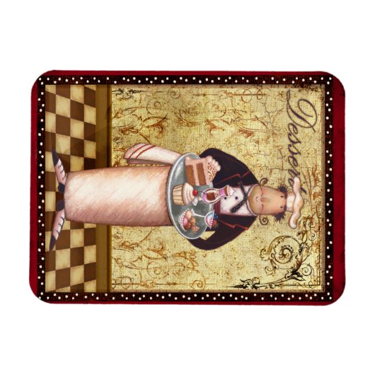 Chef Dessert Magneet (Horizontaal)