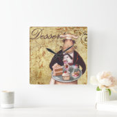 Chef Dessert Vierkante Klok (Huis)