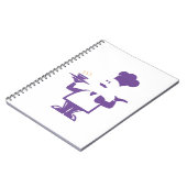 Chef die een kom soep vasthoudt notitieboek (Linkerzijde)