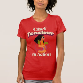 Chef Docent in Actie Culinaire Leraar T-shirt