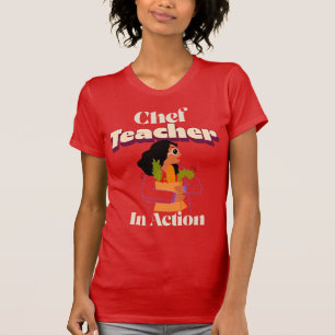 Chef Docent in Actie Culinaire Leraar T-shirt