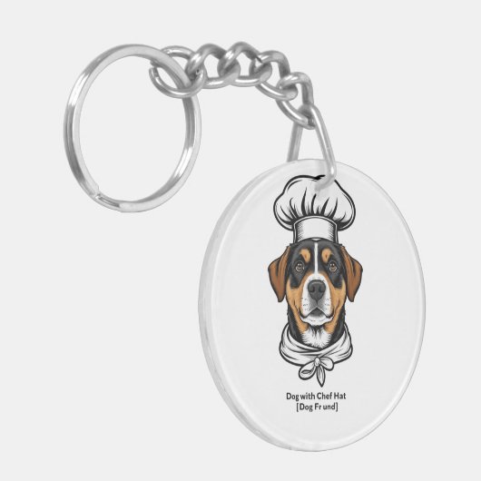 Chef Dog Vibes Sleutelhanger (Voorkant Links)