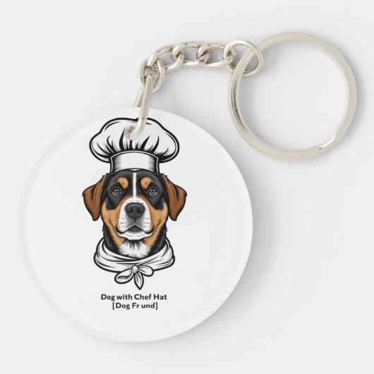 Chef Dog Vibes Sleutelhanger (Achterkant)