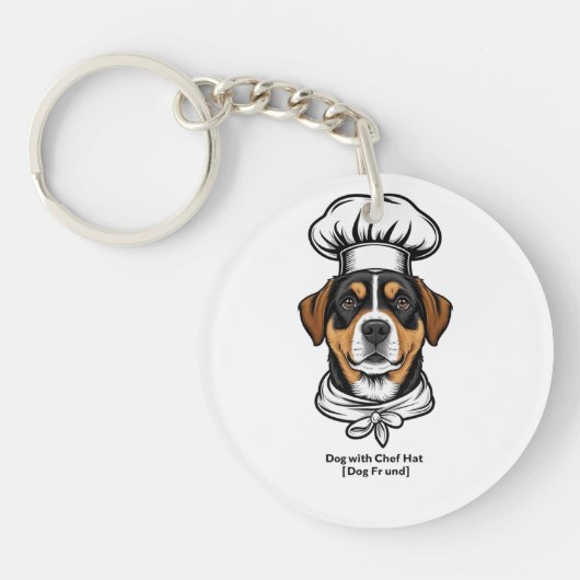Chef Dog Vibes Sleutelhanger (Voorkant)