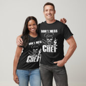 Chef - Dont Mess met de Chef Funny Skull Culinar T-shirt (Unisex)