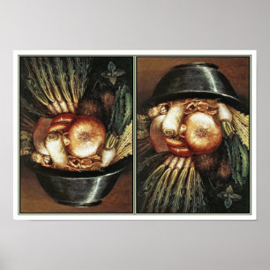 Chef door Giuseppe Arcimboldo Poster
