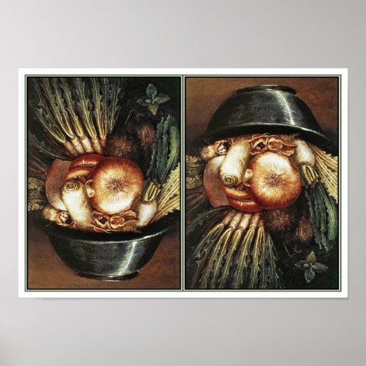 Chef door Giuseppe Arcimboldo Poster (Voorkant)