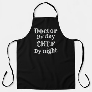 Chef door Nacht Mannen Doctor Schort