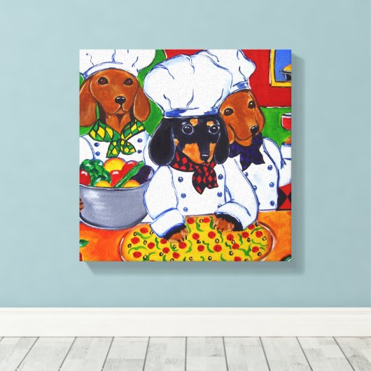 CHEF DOXIES CANVAS AFDRUK (Insitu (Houten vloer))