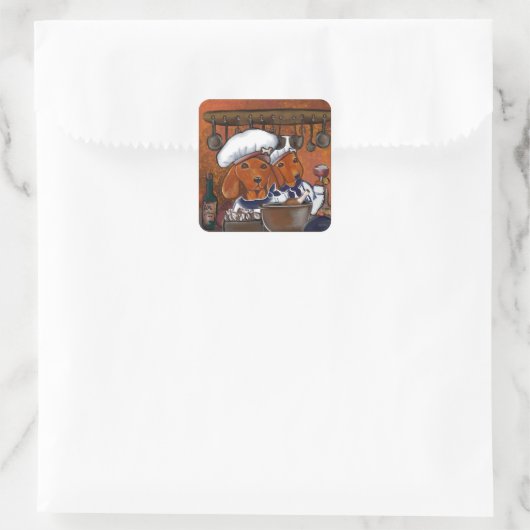 CHEF DOXIES VIERKANTE STICKER (Tas)