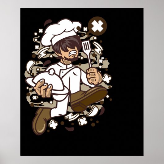Chef-draaistrip Poster (Voorkant)