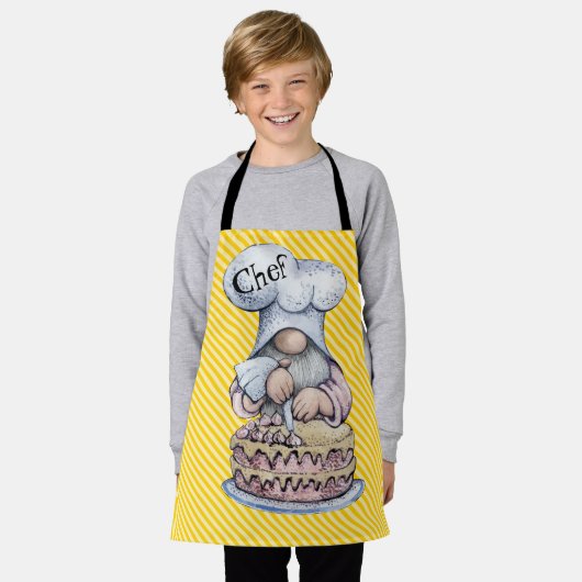Chef Dwerg Schort (Gedragen)