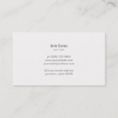 Chef Elegant Catering Cutlery Marble Visitekaartje (Achterkant)