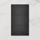 Chef Elegant Donker Hout Catering Visitekaartje (Achterkant)