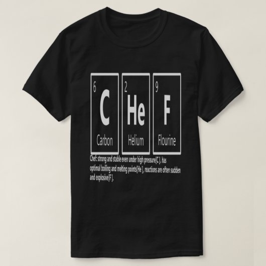 Chef Elements Professional Cook Cook Gift Idee T-shirt (Design voorkant)