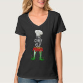 Chef Elf Family Matching Group kerstparty T-shirt (Voorkant)