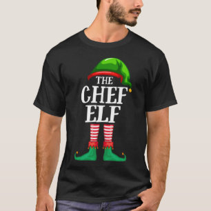 Chef Elf Matching Family Kerstparty Pajama T-shirt