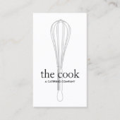 Chef en Baker Whisk Catering Visitekaartje (Voorkant)