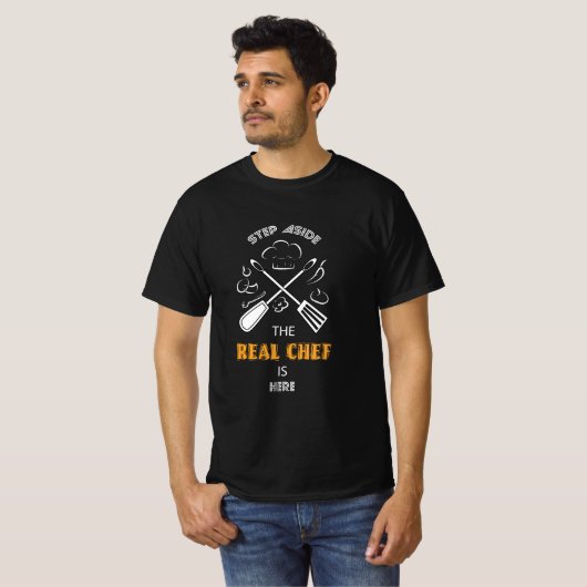 Chef en Cooking Grappige Citaten T-shirt (Voorkant volledig)