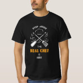 Chef en Cooking Grappige Citaten T-shirt (Voorkant)