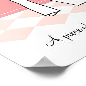 Chef en hond in het Poster van Keuken (Hoek)