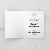 Chef en kok Happy Birthday Culinaire School Kaart (Binnen)