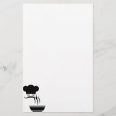 Chef en Steaming Bowl Briefpapier (Voorkant)