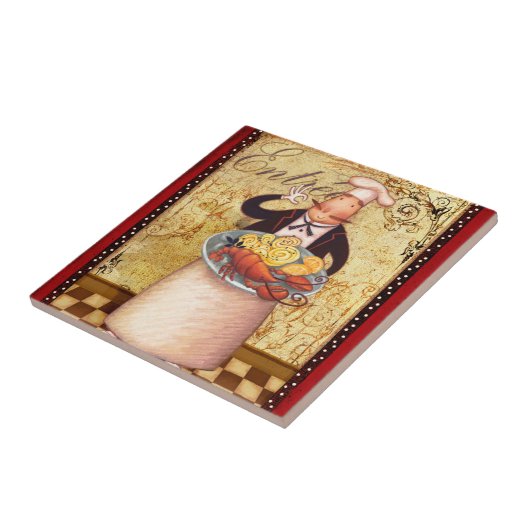 Chef Entrée Tegeltje (Zijkant)