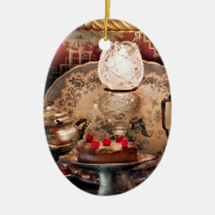 Chef - Eten - Cake - Klaar voor het feest Keramisch Ornament