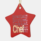 Chef Extraordinaire Keramisch Ornament (Links)