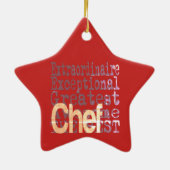 Chef Extraordinaire Keramisch Ornament (Achterkant)