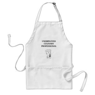 chef_face_content, UNEMPLOYED CULINARY PROFESSI... Standaard Schort