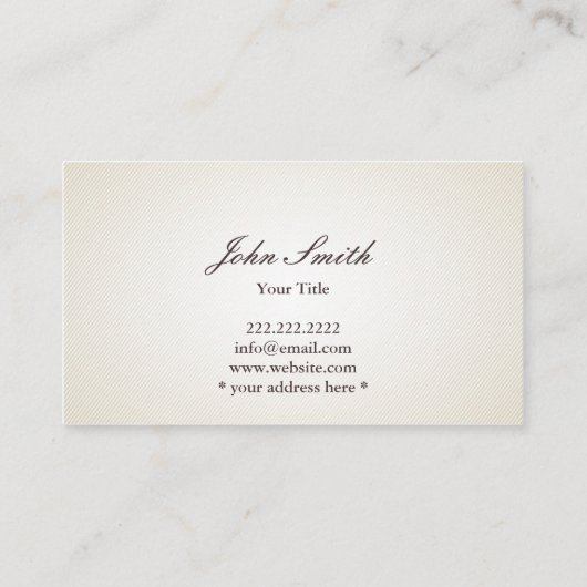  Chef Floral Pattern Catering Visitekaartje (Achterkant)