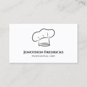 Chef Food Catering Service Professional Visitekaartje