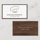 Chef Food Catering Service Professional Visitekaartje (Voorkant / Achterkant)